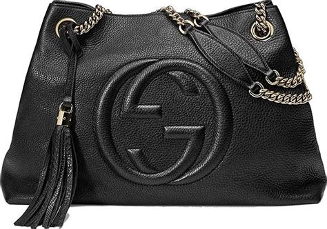 black gucci shoulder bag gold chain